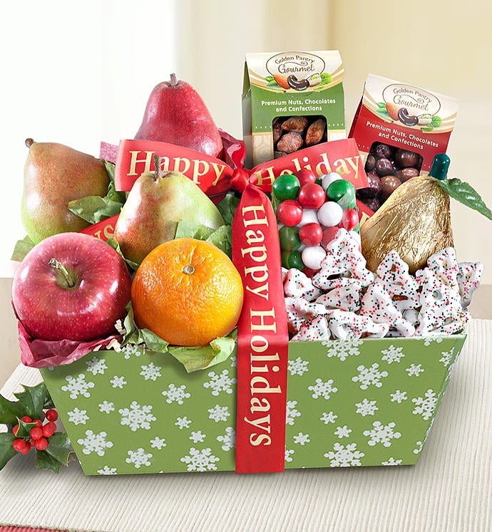 Fireside Holiday Fruit Basket