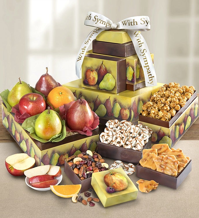 With Love & Support Sympathy Fresh Fruit Tower