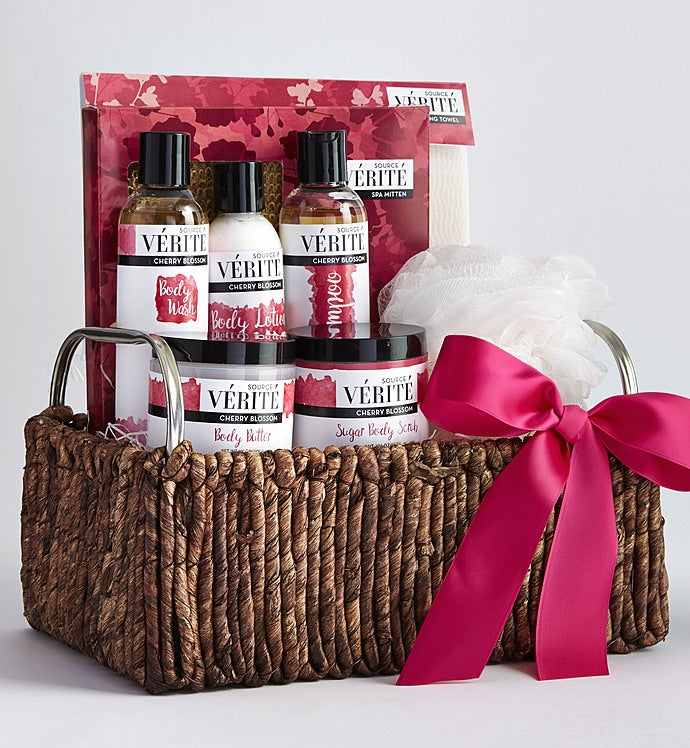 Soothing Cherry Blossom Spa Gift Basket
