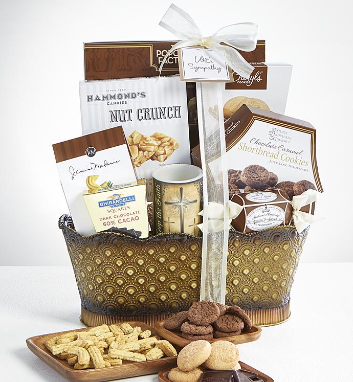 Faith & Fond Memories Sympathy Candle Basket