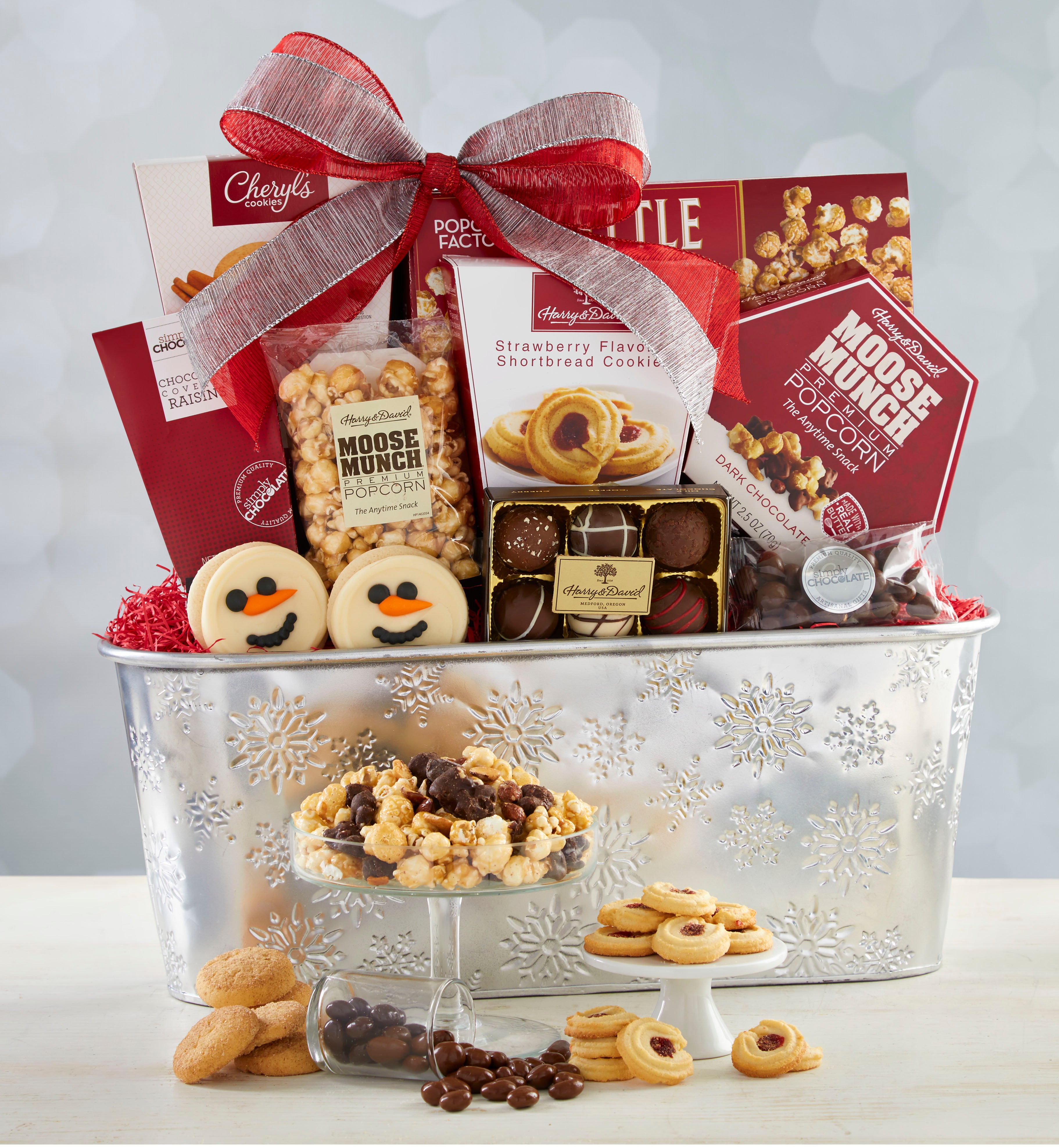 Sparkling Snow Sweets & Treats Basket