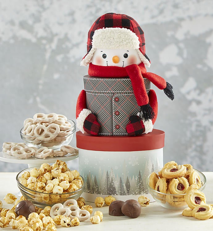 Sweet Treats Snowman Keepsake Tower