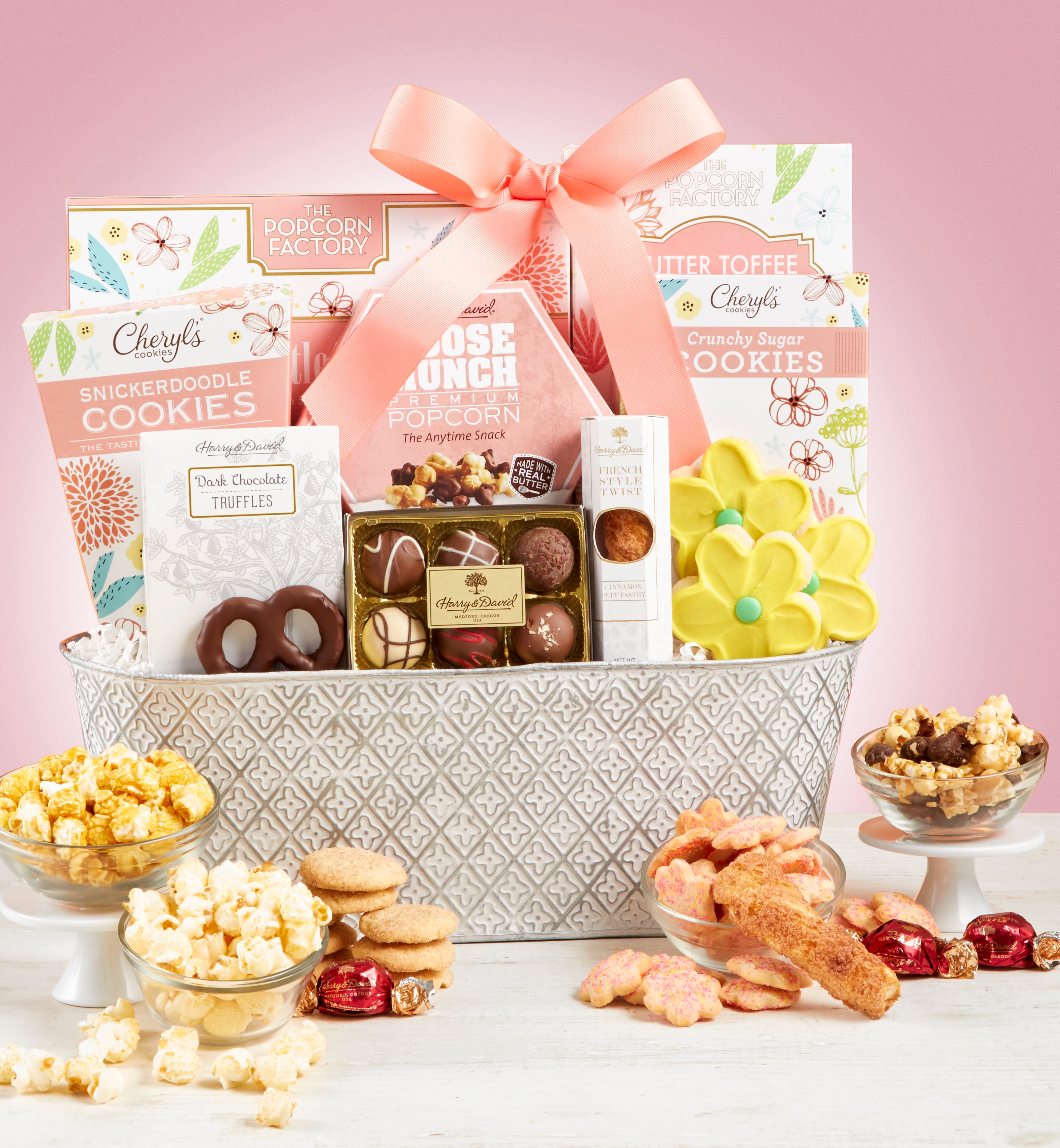 Full Bloom Sweet Treats Basket