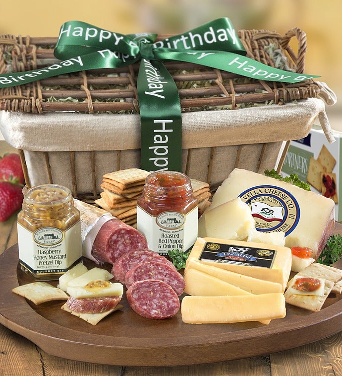 Birthday Epicurean Meat & Cheese Gift Basket
