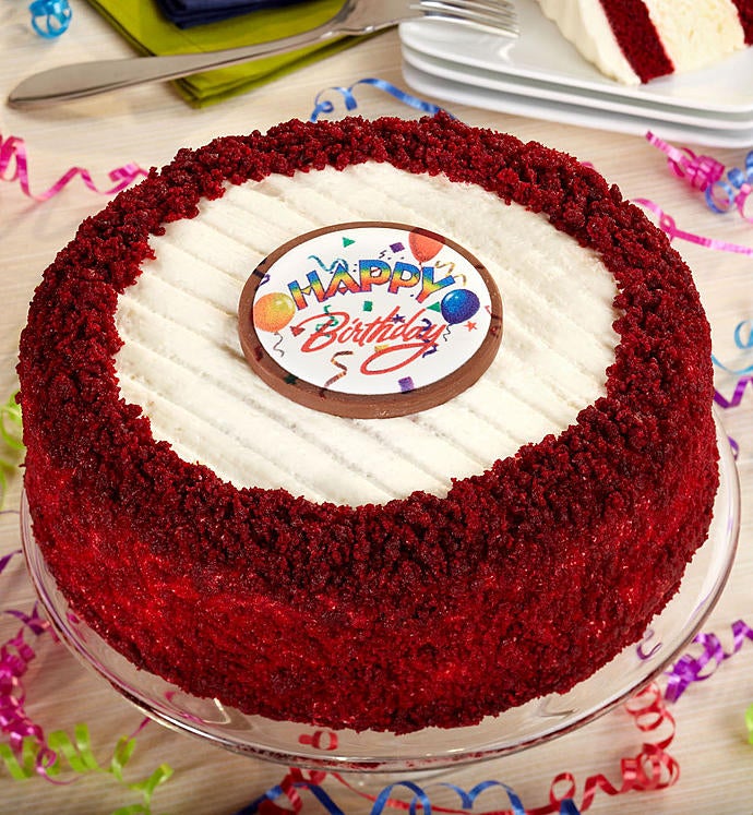 Junior's® Happy Birthday Red Velvet Cheesecake