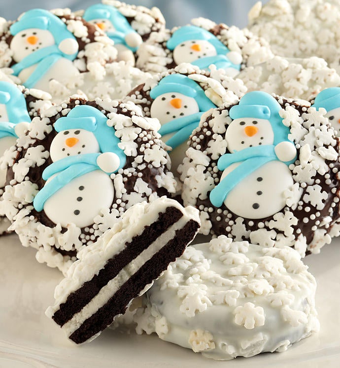 Snowflake Belgian Chocolate Covered Oreo® Cookies